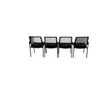 Mesh Black Stackable Chairs