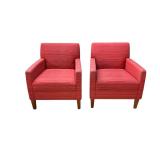 Burnheart red guest chair