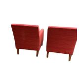 Burnheart red guest chair
