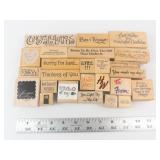 Wooden Rubber Stamp Set - Baby Theme: It