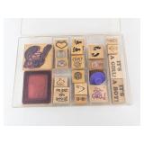 Wooden Rubber Stamp Set - Baby Theme: It