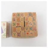 Hero Arts Dot-Letter Alphabet Set LL100 & Dot-Number Set LL101 - 30 Letter Stamps & 10 Numbers