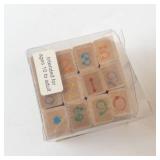 Hero Arts Dot-Letter Alphabet Set LL100 & Dot-Number Set LL101 - 30 Letter Stamps & 10 Numbers