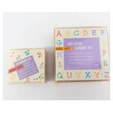 Hero Arts Dot-Letter Alphabet Set LL100 & Dot-Number Set LL101 - 30 Letter Stamps & 10 Numbers