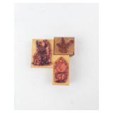 Wizard & Crystal Ball Rubber Stamp Set - 4 Wooden Stamps
