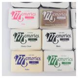 Memories Ink Pads - Dye Inkpad & Embossing Inkpad, Acid-Free, Assorted Colors Group of 12
