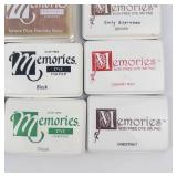 Memories Ink Pads - Dye Inkpad & Embossing Inkpad, Acid-Free, Assorted Colors Group of 12