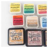 Ranger Distress Ink Pads & Dee Gruenig Blending Blox & ColorBox Pigment Pads & Yasutomo Color Cubes Lot