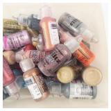 Liquid Pearls Assorted Glitter Craft Paint Bottles - 1/2 oz Dropper (Multi-Color)