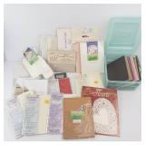 Card Making Supplies - Rubber Stampede Papers, Notecards & Lace Hearts Doilies