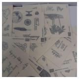 Sticker Assortment - Vintage Greeting Card Graphics & Sentiments