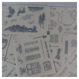 Sticker Assortment - Vintage Greeting Card Graphics & Sentiments