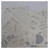 Sticker Assortment - Vintage Greeting Card Graphics & Sentiments