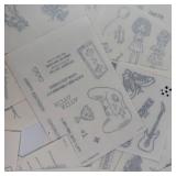 Sticker Assortment - Vintage Greeting Card Graphics & Sentiments