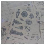 Greeting Sticker Sheets - Assorted Birthday, Thank You & Congrats Messages