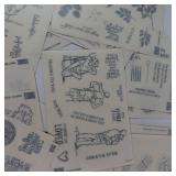 Greeting Sticker Sheets - Assorted Birthday, Thank You & Congrats Messages
