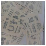 Greeting Sticker Sheets - Assorted Birthday, Thank You & Congrats Messages