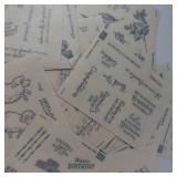Greeting Sticker Sheets - Assorted Birthday, Thank You & Congrats Messages