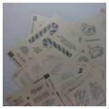 Greeting Sticker Sheets - Assorted Birthday, Thank You & Congrats Messages