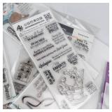 Clear Stamp Assortment - Mixed Brands (Art Impressions, Trinity, Honey Bee)