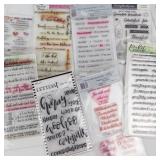 Clear Stamps Collection - Scrapbook.com, My Favorite Things, Picket Fence Studios, LetteriV