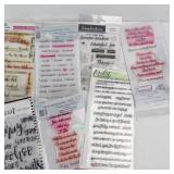 Clear Stamps Collection - Scrapbook.com, My Favorite Things, Picket Fence Studios, LetteriV