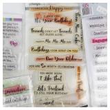 Clear Stamps Collection - Scrapbook.com, My Favorite Things, Picket Fence Studios, LetteriV