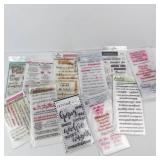 Clear Stamps Collection - Scrapbook.com, My Favorite Things, Picket Fence Studios, LetteriV