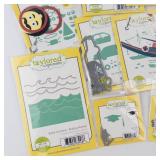 Taylored Expressions Stamp & Die Set Lot - Build a Cake, Banner Stacklets 4, On the Water, Wedding Bouquet