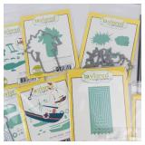 Taylored Expressions Stamp & Die Set Lot - Build a Cake, Banner Stacklets 4, On the Water, Wedding Bouquet