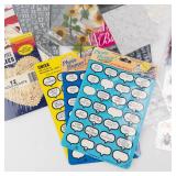 Scrapbooking Supplies: Stickers, Doilies, Alphabet Letters & Gems