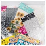 Scrapbooking Supplies: Stickers, Doilies, Alphabet Letters & Gems