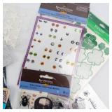 Scrapbooking Supplies: Stickers, Doilies, Alphabet Letters & Gems