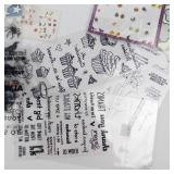 Scrapbooking Supplies: Stickers, Doilies, Alphabet Letters & Gems