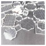 Clear Acrylic Stamping Blocks - Assorted Shapes for Scrapbooking & Card Making