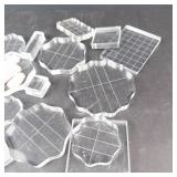 Clear Acrylic Stamping Blocks - Assorted Shapes for Scrapbooking & Card Making