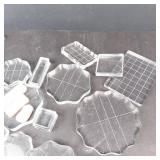 Clear Acrylic Stamping Blocks - Assorted Shapes for Scrapbooking & Card Making