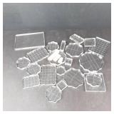 Clear Acrylic Stamping Blocks - Assorted Shapes for Scrapbooking & Card Making
