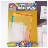 Hygloss Specialty Paper Pack & Blackberry Bliss Cardstock 8.5x11 (24 Sheets) + Corrugated Paper Rolls (3)