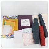Hygloss Specialty Paper Pack & Blackberry Bliss Cardstock 8.5x11 (24 Sheets) + Corrugated Paper Rolls (3)