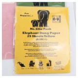 Mr. Ellie Pooh Elephant Dung Paper 25 Sheets 8.5x11 - 5 Colors (Lot of 5)