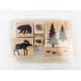 Stampin' Up! Forest Animals Wood Stamp Set (Lot of 6)