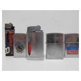 Large Estate Lot of Vintage Cigarette Lighters #2 - Advertising, Zippo etc