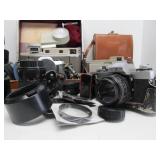 LARGE Estate Lot of Assorted Vintage Film Cameras & Accessories