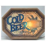 Working Vintage SCHMIDT COLD BEER Lighted Sign