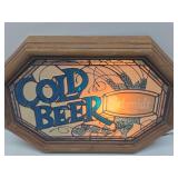 Working Vintage SCHMIDT COLD BEER Lighted Sign