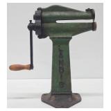 Awesome Old Vintage Industrial Green LANDIS Hand Crank Leather Cutting Machine