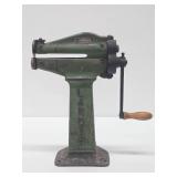 Awesome Old Vintage Industrial Green LANDIS Hand Crank Leather Cutting Machine