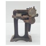 Very Cool Old Vintage Industrial Leather Splitting Tool - The Progressive Shoe Mfg Company