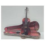 Antique Joseph Guarnerius Copy Grand Solo Violin w/Case & 2 Bows